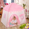 thumbnail image 2 of Princess castle play tent, Kids Teepee Tent, Large Children Playhouse, Oxford Fabric Children Playhouse for Indoor Outdoor with Carry Bag, Playhouse Boys & Girls Birthday Gift, 2 of 9
