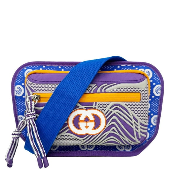 Pre-Owned Gucci Nylon Belt Bag Multicolor