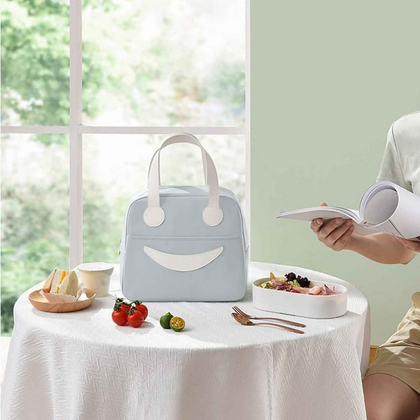 Xihbxyly Bolsa de Almuerzo Aislante, Bolsa de Aluminio de Gran Capacidad, a Prueba de Fugas y Fácil de Limpiar, Mantiene La Comida Fresca o Caliente, Ideal para Picnic, Oficina, Playa, Viajes, 23,5 X