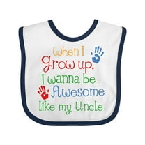 Inktastic Awesome Like My Uncle Boys or Girls Baby Bib