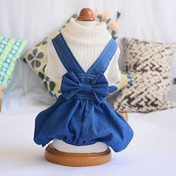 unbranded 1Ud Chamarras De Mezclilla Para Mascotas Estilo Vaquero Con Y Botones Para Perros Y Multicolor