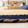 thumbnail image 4 of SAFAVIEH Natural Fiber Cirino Bordered Area Rug, Natural/Navy, 5' x 8' Oval, 4 of 8