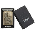 thumbnail image 7 of Zippo Brushed Brass Where the Eagle Dare Emblem Pocket Lighter, 7 of 7