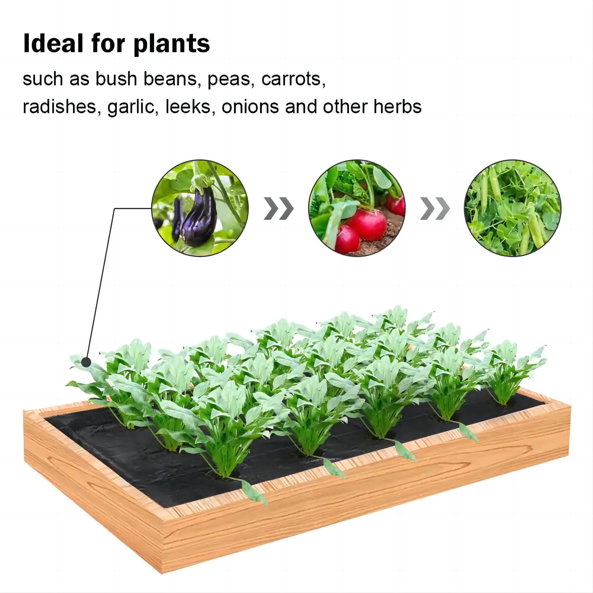 Heavy-Duty Weed Barrier Landscape Fabric with U-Shaped Securing Pegs, Premium Gardening Mat for Outdoor Weed Control