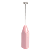 Paris Hilton Electric Frother, Handheld Drink Mixer, Battery Powered, 2AA Batteries Included, Pink