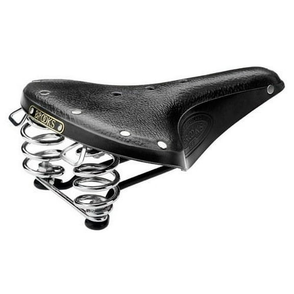 B67 Men's Saddle - Black - Black Steel w/ Chrome Springs