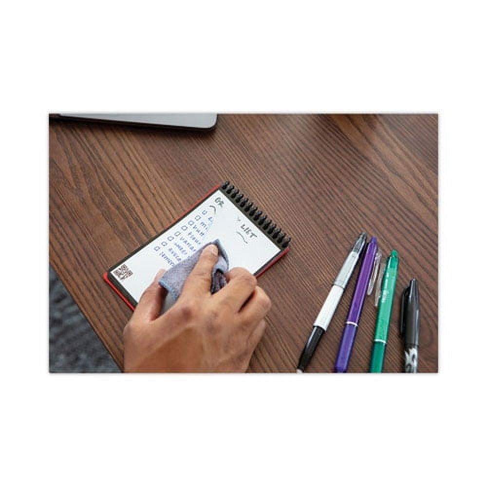 Mini Notepad, Black Cover, Dot Grid Rule, 3 x 5.5, White, 24 Sheets | Bundle of 2