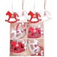 thumbnail image 1 of KAIYANG 100 colgantes navideños de caoba, adornos navideños de madera, 1 of 2