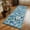Blue, variant on Runner Rug for Hallways Kitchen Rug Non Slip 2'6''x8' Washable Rugs with Rubber Backing Soft Floral Carpet Runner for Hallways, Kitchen, Laundry, Bedroom, Bathroom(Beige)