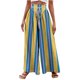 thumbnail image 2 of Puntoco Pantalón Ancho De Pierna Ancha Con Cordón Estampado No Posicionado De Moda Para Mujer Amarillo L, 2 of 5