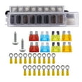 thumbnail image 4 of Dickly 8 Way Fuse Box 1 in 8 Out Compact with Transparent Cover Professional Fuse Block, 4 of 9