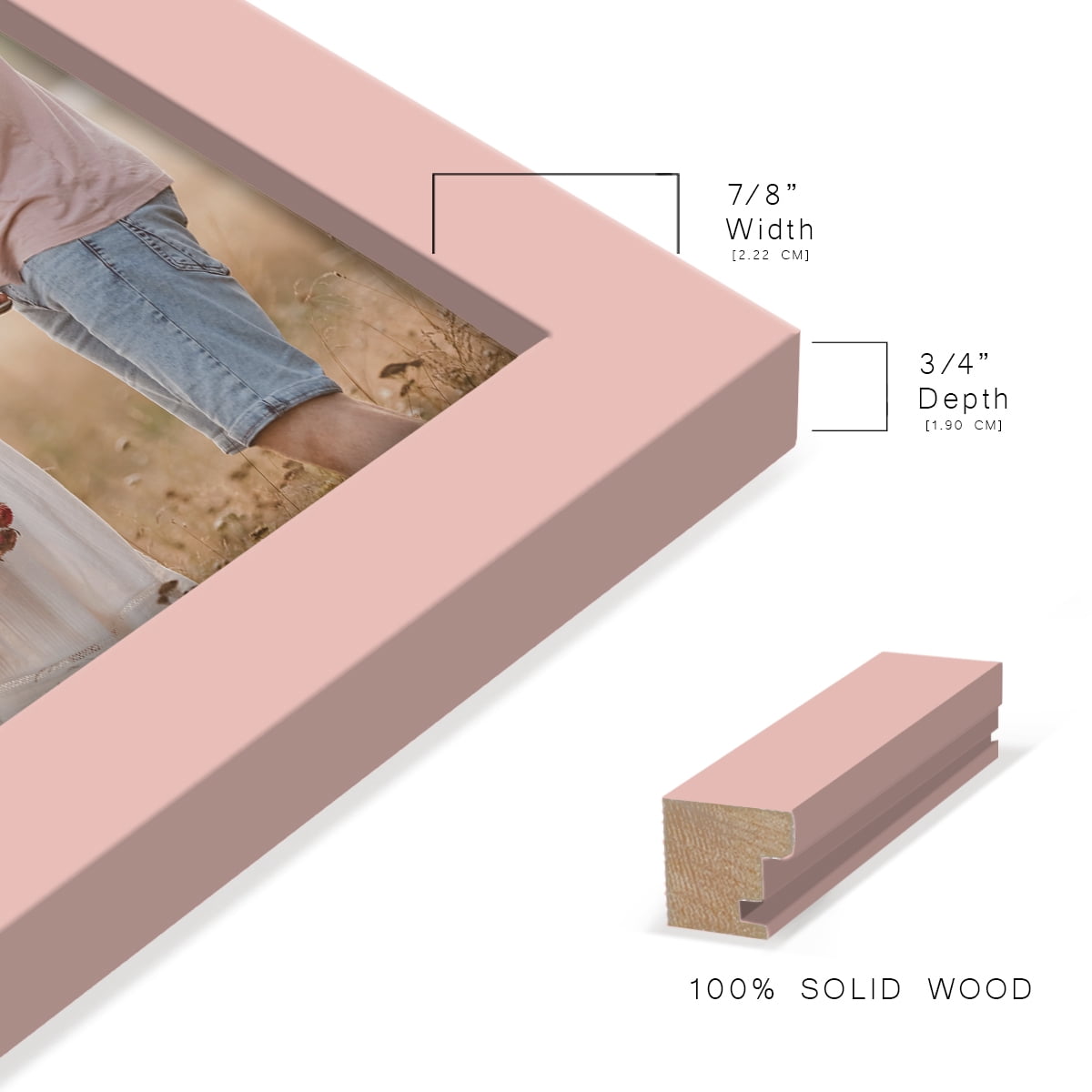 Wexford Home Modern 5" x 7" Pink Picture Frame (Set of 6)