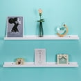 thumbnail image 3 of Floating Picture Shelves Denver Modern Wall Mount – Long Narrow Picture Ledge - 36 Inch Set of 2 Mounting Hardware Included Pine, 3 of 6