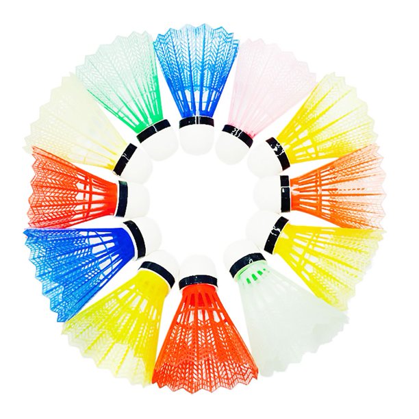 Badminton Shuttlecocks 12pack Colorful Birdies Balls High Speed