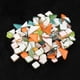 thumbnail image 4 of Azulejos de mosaico surtidos de 200 g para manualidades decorativas y de cristal. naranja, 4 of 8