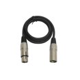 thumbnail image 1 of Audio2000'S Adc2037-P Cable De Micrófono Xlr Macho A Hembra De Extensión De Audio De 3 Pines, 3 Pies (Punta A Punta), 1 of 1