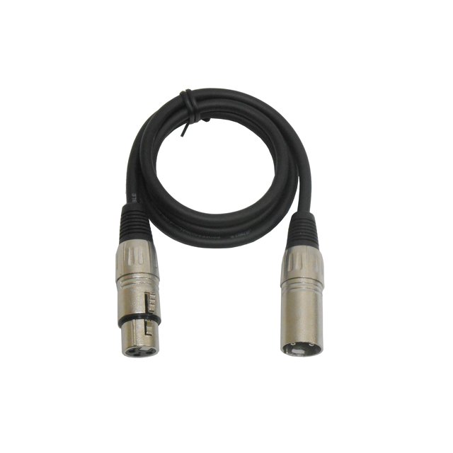 Audio2000'S Adc2037-P Cable De Micrófono Xlr Macho A Hembra De Extensión De Audio De 3 Pines, 3 Pies (Punta A Punta)