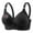 Black, variant on Audhol Bras for Women Womens Sports Bras Wireless Adjustable Strap Bras Full Coverage High Support Bralettes Plus Size Everyday Bra Womens Wireless Bras Red 2XL