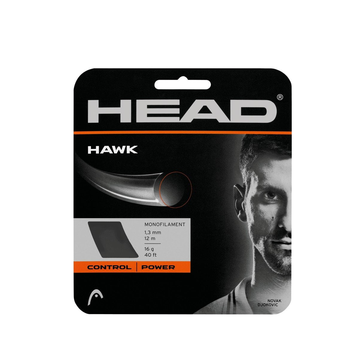 HEAD Hawk Set Tennis String (Gray, 17)