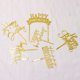 thumbnail image 3 of Adorno para tartas Hazyore Gold Happy Birthday, acrílico, 6 unidades, 3 of 9