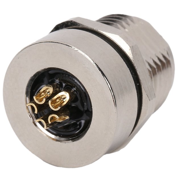 Adaptador De Enchufe De 5 Pines, Conector De Enchufe Montado En Panel IP67 A Prueba De Agua Para La Industria Para Conector De Enchufe