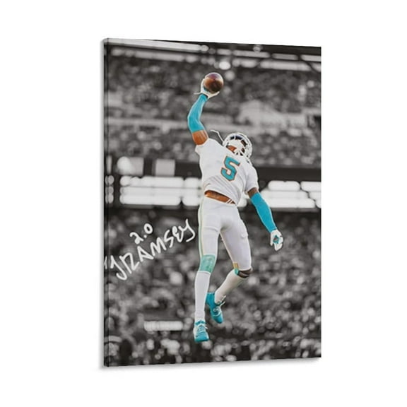Jalen Ramsey Canvas Poster Artworks Canvas Poster Room Aesthetic Wall Art Prints Home Modern Decor Gifts 12x18inch(30x45cm)