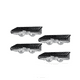 thumbnail image 1 of Luz Solar Para Jardin Pared Exterior Con Rgb Lámpara Led 4pz Belug Negro, 1 of 5