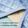 thumbnail image 3 of Antislip Velvet Sofa Slipcover for Oversized Leather Sofas (Blue), 3 of 6