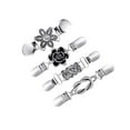 thumbnail image 1 of becaristey 4Pcs Fashion Sweater Shawl Clips Cardigan Collar Shirts Dresses Clasps, 1 of 8
