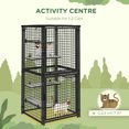 thumbnail image 4 of PawHut Cage pour Chat de 33 Po L à Plusieurs Niveaux pour l'Extérieur avec Housse Résistante aux UV et à l'Eau, 4 of 10