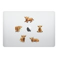 thumbnail image 3 of FINCIBO 5" x 5" Vinyl Decal Sticker For Notebook, Ipad - Highland Cows, 3 of 5