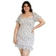 thumbnail image 1 of Vestido smock Roman Fashion Tallas Extras, 1551 (Blanco floreado) blanco 38 Roman Fashion V-HM-1551-BLANCO, 1 of 6