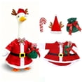 thumbnail image 6 of AuroraX Porch Goose Clothes Set 23" Santa Claus Costume Porch Goose Christmas Outfit 17-19 In Funny Winter Porch Goose Accessories Porch Duck Clothing Outdoor Decor, 6 of 6