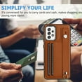 thumbnail image 2 of Nalacover Wallet Case for Samsung Galaxy A53 5G, Business PU Leather Unique Design Wristband Kickstand Credit Card Holder Slots Shockproof Scratch Resistant Phone Case for Samsung Galaxy A53 5G,Brown, 2 of 6