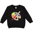 thumbnail image 2 of Inktastic Artist Palette and Brush Toddler Sweatshirt, 2 of 4