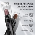 thumbnail image 3 of 10PCS Eyeshadow Stick,Shimmer And Matte Brown Metallic Eye Shadow sticks Set,Cream Eyeshadow Pencil Crayon with Smudge-proof & Waterproof,Eye Brightener Stick, 3 of 11