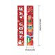 thumbnail image 2 of Bearachild 1 par de carteles navideños, letrero de porche de Navidad, cartel de puerta de Navidad de tela Oxford, decoración de fiesta para colgar en la Kits de decoración para fiestas X Bearachild HA000240-17B, 2 of 6
