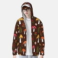 thumbnail image 2 of Fotbe Woodland Mushroom Chaqueta con Protección Solar UPF 50+ para Hombre y Mujer, Camisa con Capucha y Bolsillos-3X-Large, 2 of 7