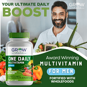 Grow Vitamin Multivitamin Supplements - Essential Vitamins & Minerals - 90 Capsules