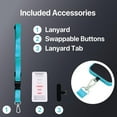 thumbnail image 3 of BLACK+DECKER for iPhone 14 Cases, Compatible with MagSafe, Shockproof Military-Grade Protection, Magnetic Phone Case for iPhone 14 Pro, Blue [Changeable Buttons, Lanyard], 3 of 10