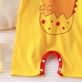 thumbnail image 7 of Baby Onesies Boy Pure Cotton Short Sleeved Thin Open Crotch Romper Baby Bodysuit Boy Baby Boy Cartoon Print Jumpsuit, 7 of 7