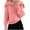 Hot Pink, variant on wdsxpo Sweatshirt for Women Zip Up V Neck Oversized Stweater Shirts Trendy Ribbed Knit Collared Long Sleeve Open Front Sweaters