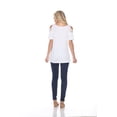 thumbnail image 3 of White Mark Women's Cold Shoulder Bexley Tunic Top, 3 of 5