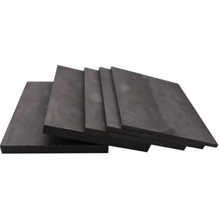 Gamvdout 5PCS High-Density Graphite Plate, Conductive Carbon Sheet, High Temperature Resistant Electrode Plate, Anode Electrolytic Block for Laboratory (Size : 100 * 100 * 6mm)