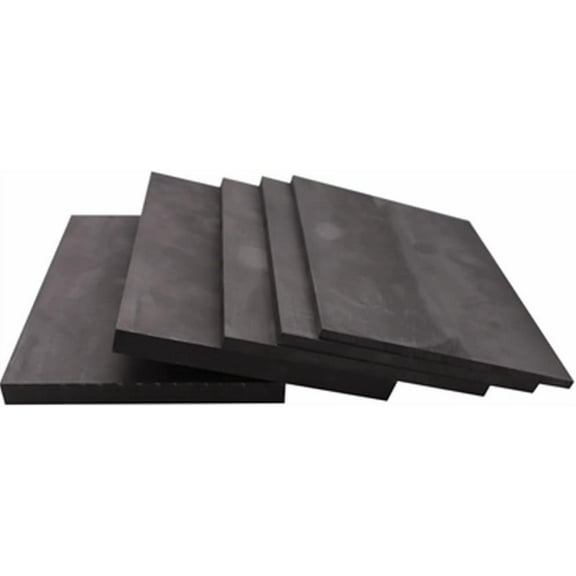 Gamvdout 5PCS High-Density Graphite Plate, Conductive Carbon Sheet, High Temperature Resistant Electrode Plate, Anode Electrolytic Block for Laboratory (Size : 100 * 100 * 6mm)