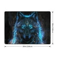 thumbnail image 2 of Area Rugs For Living Room Decor - Cool Blue Light Wolf Soft Anti Slip Throw Washable Rugs 5x7 For Bedroom, Indoor Carpet For Bedroom Living Room 80x58In, 2 of 7