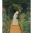 thumbnail image 2 of Edmund Blair Leighton 20x23 Gold Ornate Framed and Double Matted Museum Art Print Titled - My Lady's Garden (1905), 2 of 4