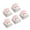 White, variant on HannLk Mechanical Keyboard Styling Items with Rounded Cats Paws Theme Look