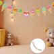 thumbnail image 2 of Colorido Forma de Helado Bandera de Tiro Banderas de Papel Decorativas Tema de Verano Pull Garland Party Bunting para Fiesta Banquete, 2 of 7
