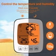 thumbnail image 3 of Psicrómetro táctil de temperatura y humedad MFZFUKR interior y exterior pantalla digital retroiluminada, 3 of 6